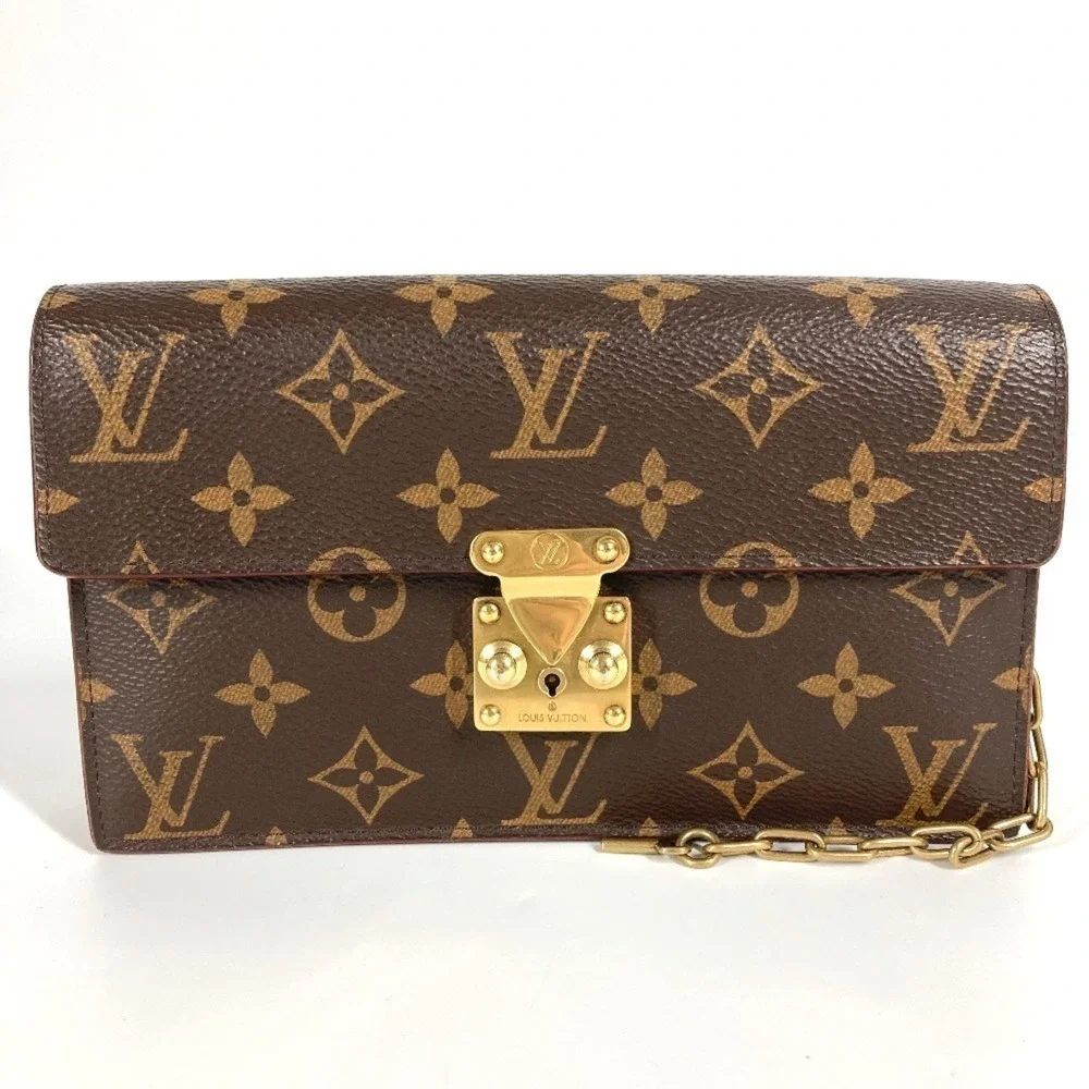 LOUIS VUITTON Authentic Brown Monogram Canvas Shoulder Bag